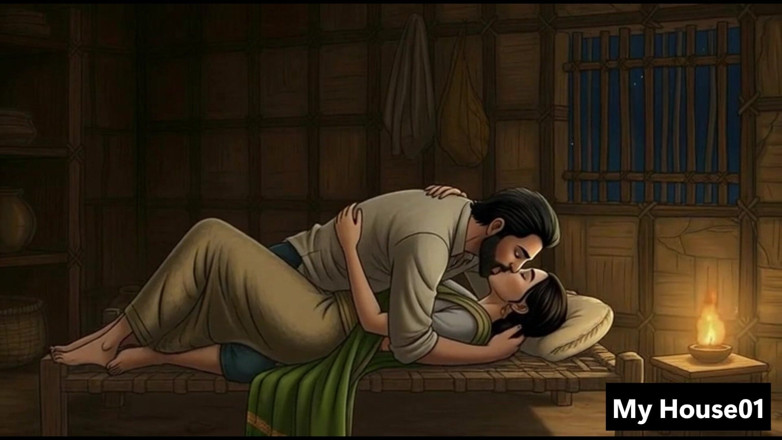 My house for adult: Un soț și soție săracă sex în Villege House din Bengal