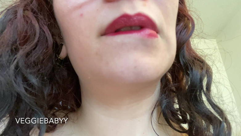 Veggiebabyy: 4K van dichtbij lolly orale fixatie
