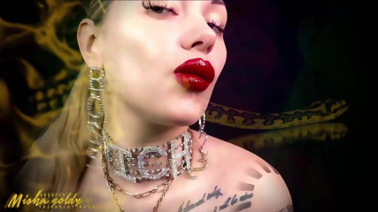 Goddess Misha Goldy: ASmR binaurale & scopata nella mente! Masturbati in bocca e sputa!