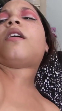 Paní Sunshyne ebony ošukaná černým ptákem pro creampie