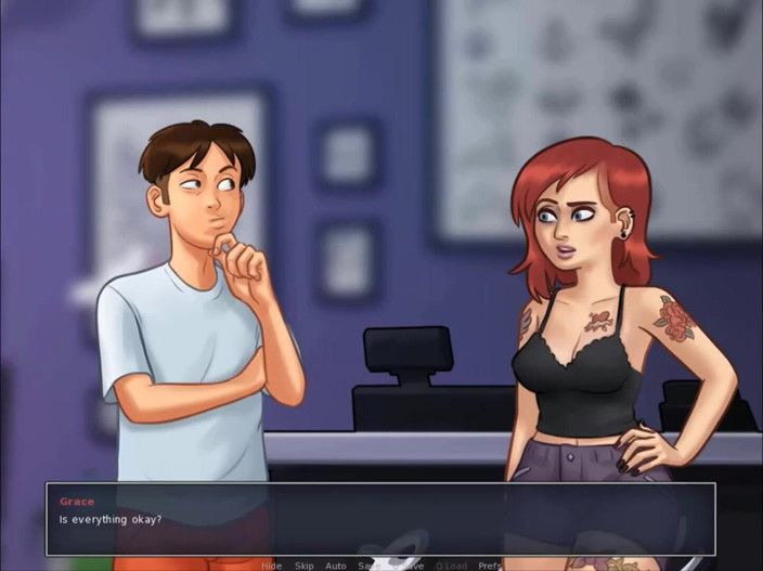 Cartoon Play: Summertime saga part 242 - relaxe depois das aulas com o professor
