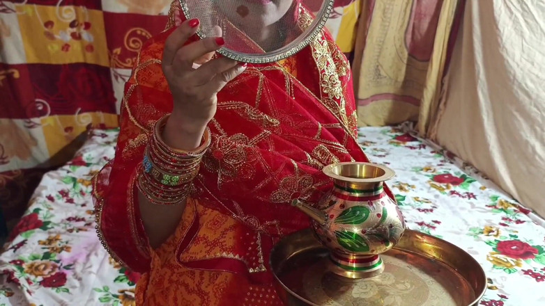 Lalita Singh: Desi Village Bhabhi Karwa Chauth with Devar