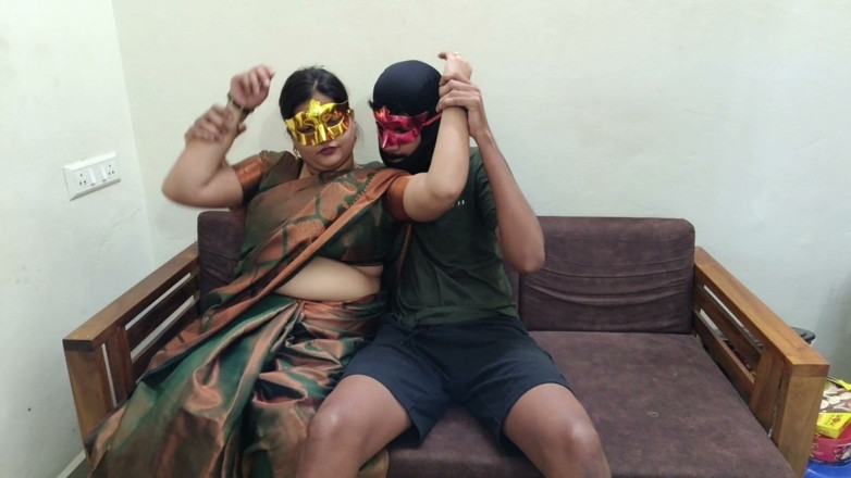 Vishu2: Indian Wife Enjoying in Saree with Devar When Husband Has...