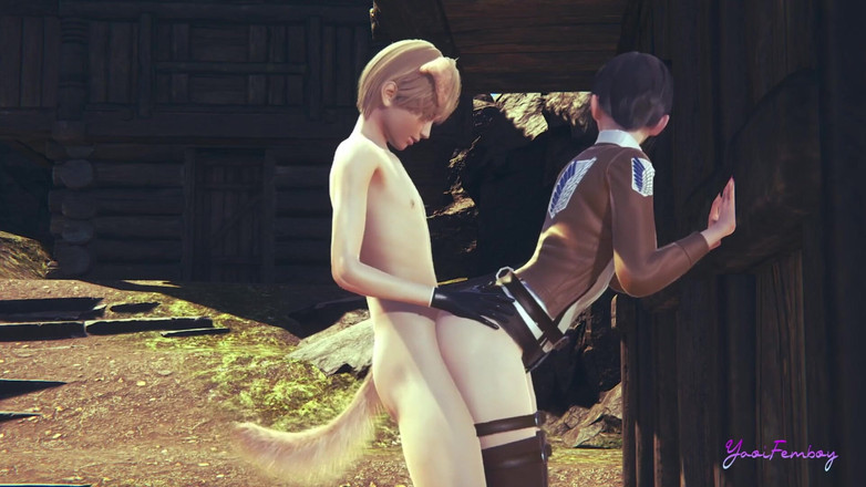 Yaoitube: Titans Yaoi Femboy - Eren đụ