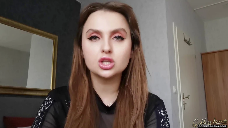 Goddess Lena: Куколд лизатель спермы