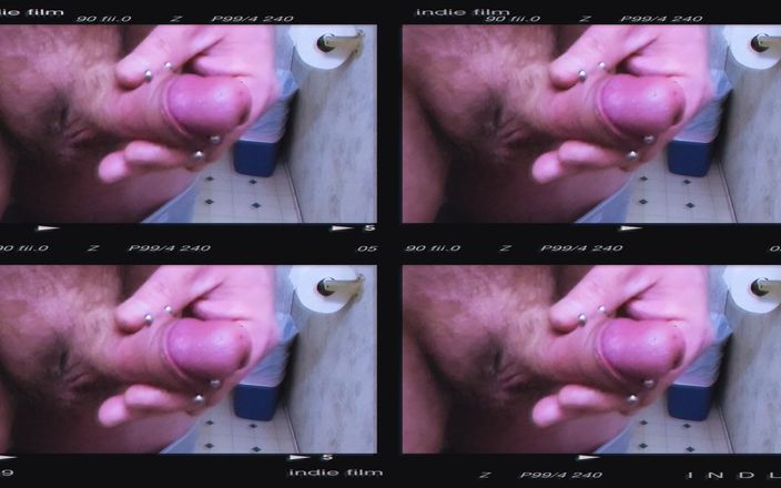 Pierced King: Masturbazione di cazzo con piercing