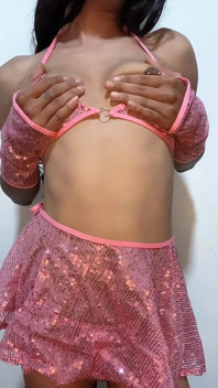 Shemale in Chastity Cage