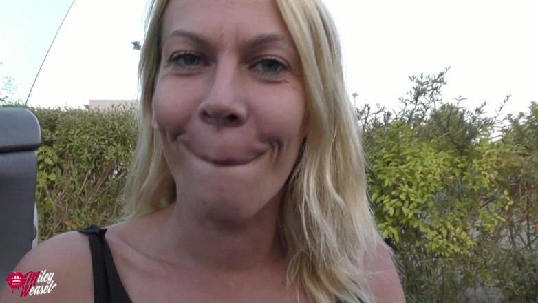 Miley Weasel: Real Public Assfuck... Horny Blonde Fucked!!