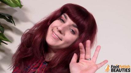 Foot Fetish HD: Sweet redhead Lauretta loves to show her feet to feet...