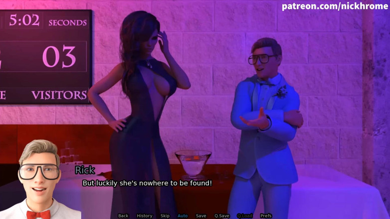 Visual Novels: Sexbot 25 - partide bir kızı sikiyor