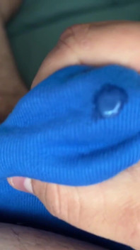 Cumming in Blue Briefs