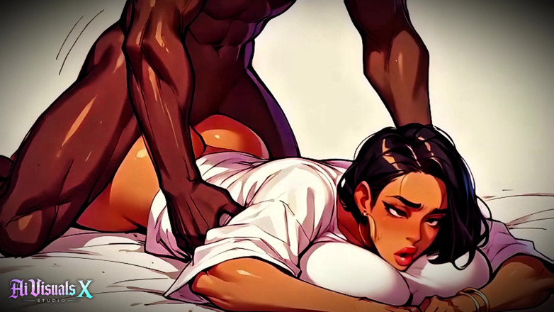 AI Visuals X: (4k) Ai 3D Animated - Hot Big Ass Latina &amp; BBC Interracial Fucking (ai...