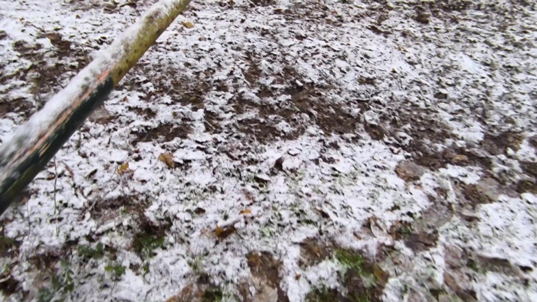 Bouncy Tits Action: Naked Tit Slapping in the Snow