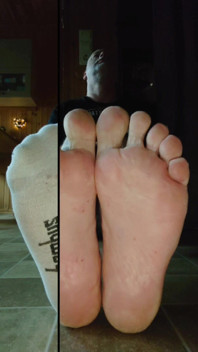 Sexy Feet in White Sneaker Socks