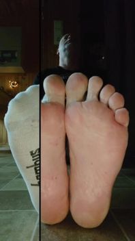 Sexy Feet in White Sneaker Socks