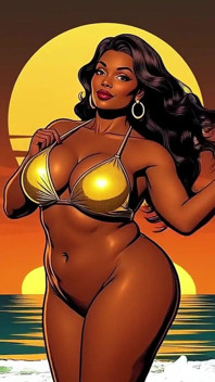 Bold Black Woman Animated to Tease
