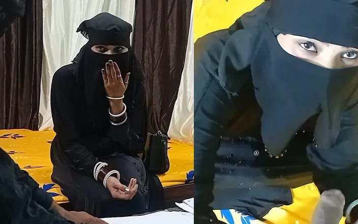 Dearshivani: Pretty Girl in Hijab Playing with Officer's Cock for Signature