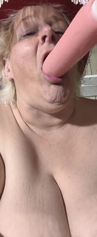 As Pretty as She Please She Gets Down on Her Knees