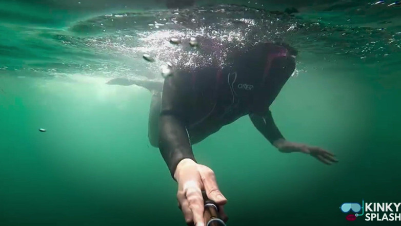 UKCuteGirl Lucy Lauren: Diving in My Shiny Two-piece Wetsuit