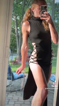 Eva Summers May 2025 Tiktok Sexy Shein Dress