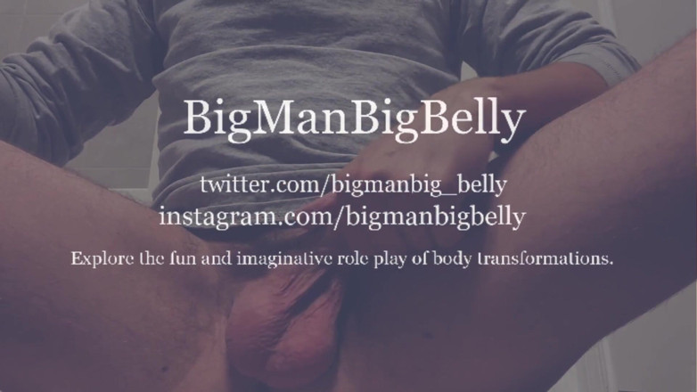 BigManBigBelly: Un bărbat feminin geme și plânge