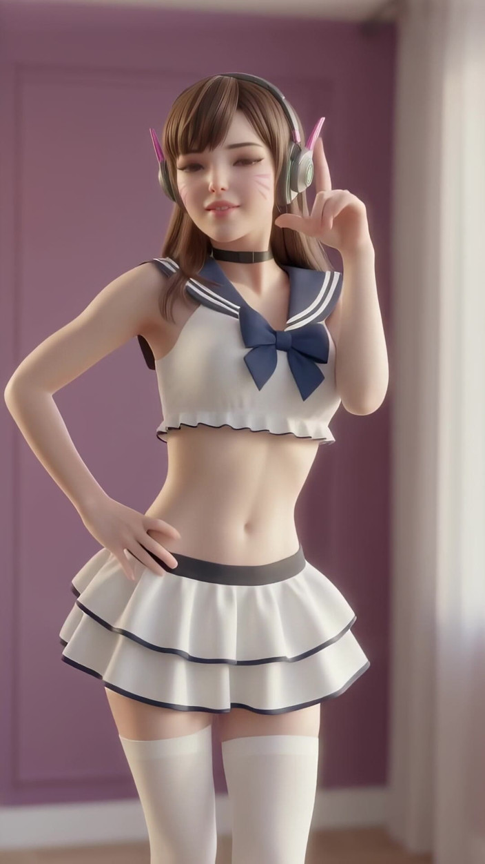 3D-Hentai Games: D.va's Bubbly Dance (girls' Generation - Gee)