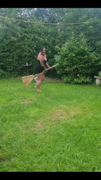 Me Just Being an Idiot Again!! Flying My Broom
