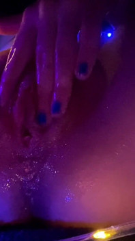 Artsy, Oily, String Light Pussy Rubbing