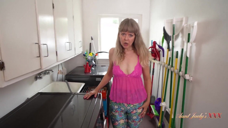 Aunt Judy's XXX: AuntJudysXXX - Laundry Day with your 53yo Stepaunt Jamie (POV)