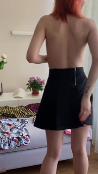 Try on Haul Skirts. Naked Dressing.
