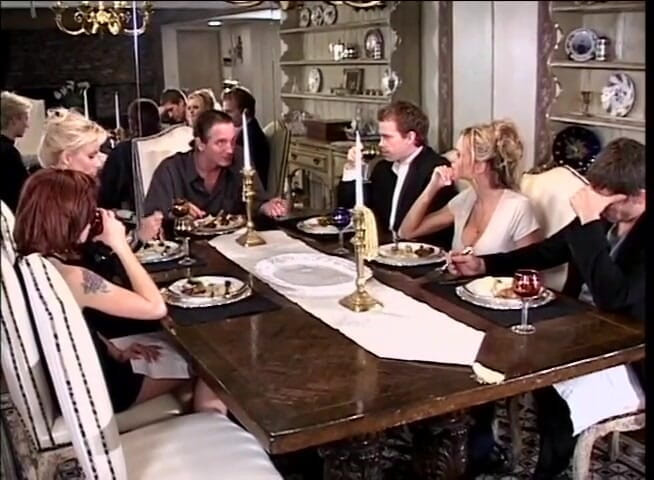 American Idol X: Sexy blonde pussy licking anal fucking in the bathroom