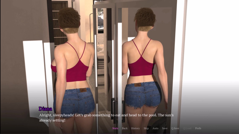 Kitty Gamer: Le mariage adoré 8 Evelyn est devenue seins nus à la piscine