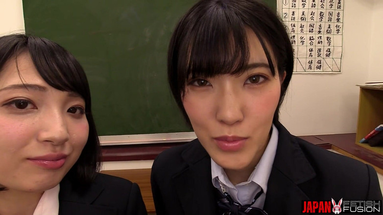 Japan Fetish Fusion: Jk Cosplay Aoi Tojo Sucks Ichigo Suzuya’s Nose Until She...