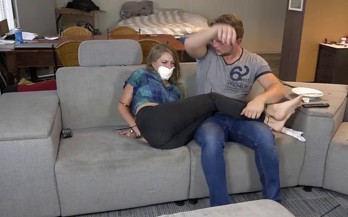 Restricting Ropes: Fight over the TV ends in bondage