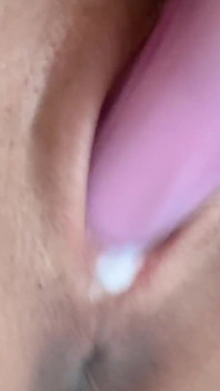 Tight Little Pussy Testing Big Dildo