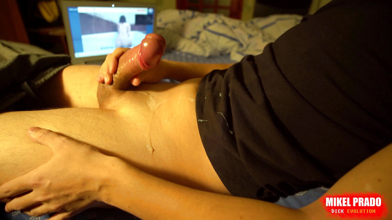 Mikel Prado: 抹油的鸡巴和 camgirl 射液