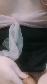 Trans Beauty Shows off Her Tick Hips, TS Tits and Smooth Thighs - Sissy Hairy Cock, Femboy Orgasm with Big Cumload Bubble