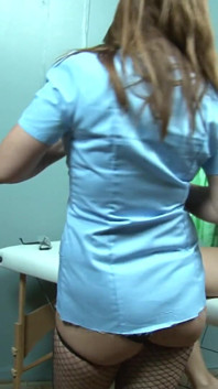 Nurse babes exploring lesbian posses