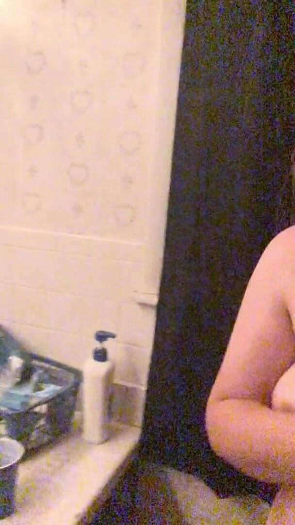 TeacHerYoung: Pregnant big titty teen in bathroom (no audio)