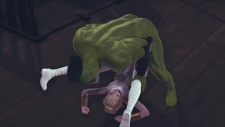 Waifu club 3D: Orc schwanz ist zu groß für diese muschi