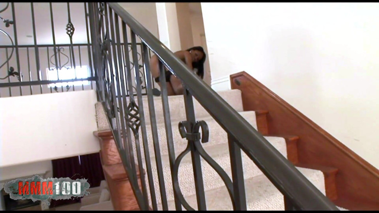 MMM100: Perfeita negra gata Marie Luv recebe seu cu fodido por...