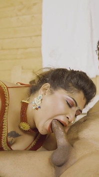 Marido y mujer follan junto con su sirviente, una historia de sexo trío hardcore