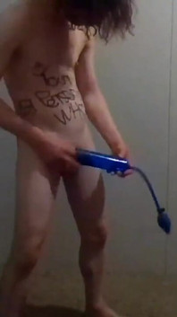 Phallus (penis) Pump; Side View, Close-up