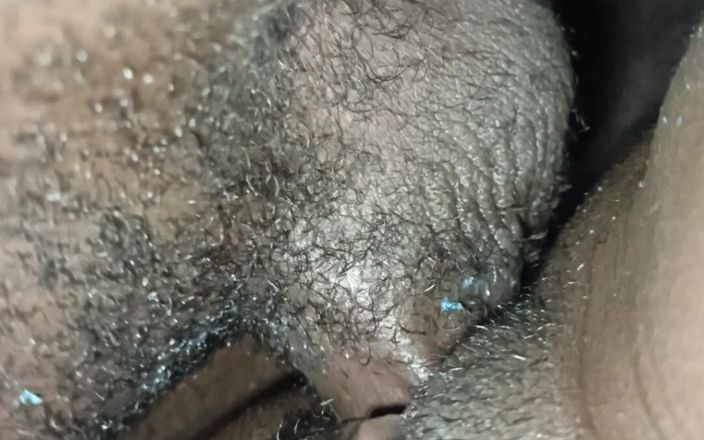 Valpee: Big Boobs and Sweet Ebony Black Hairy Pussy Stepsister Share...