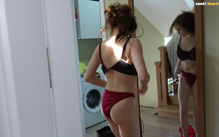 Cool! New family: Bố ơi, con có đẹp không? Thử quần áo của mẹ, tôi để bố...