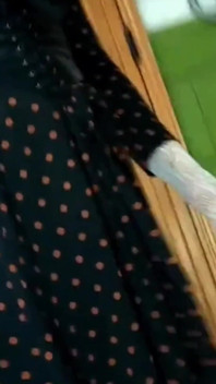 Shemale Twists Her Ass in Front of the Window, Seducing Random Passers-by and Walks in the Entrance Dressed in Women's Clothes