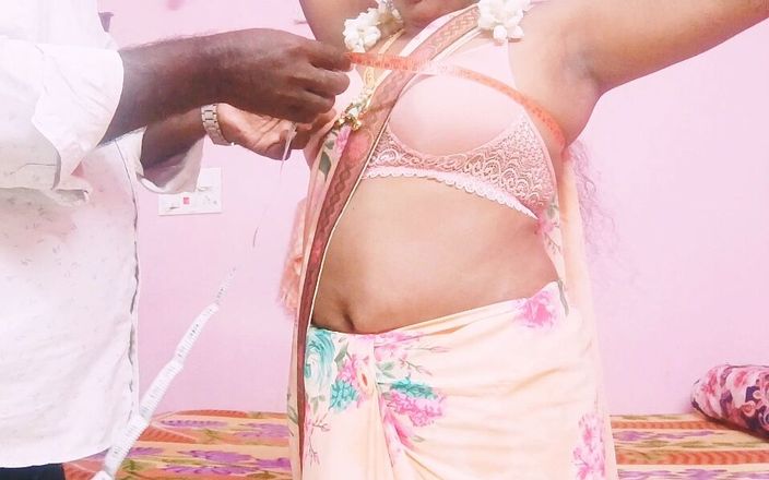 Telugu Honey Lips: भारतीय सुंदर साड़ी भाभी कमबख्त दर्जी, तेलुगु गंदी बात करती है। दर्जी सेक्स.