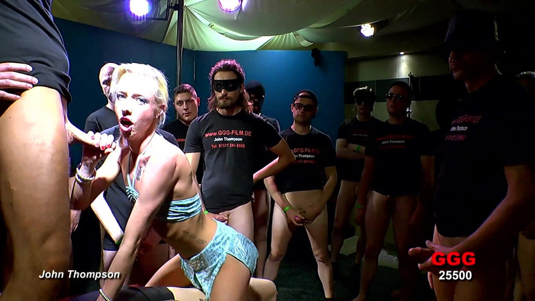 German Hardcore Gangbang GGG: Покрита спермою і відзначена