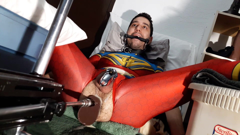 Ricky Cage: Ekim 2021 Ricky Cage canlı şov - yarak kilitli süper kahraman götüne ve...