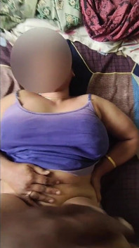 Sexy Desi Aunty Big Tits Squeezed and Sucked and Hard POV Creampie Fucked